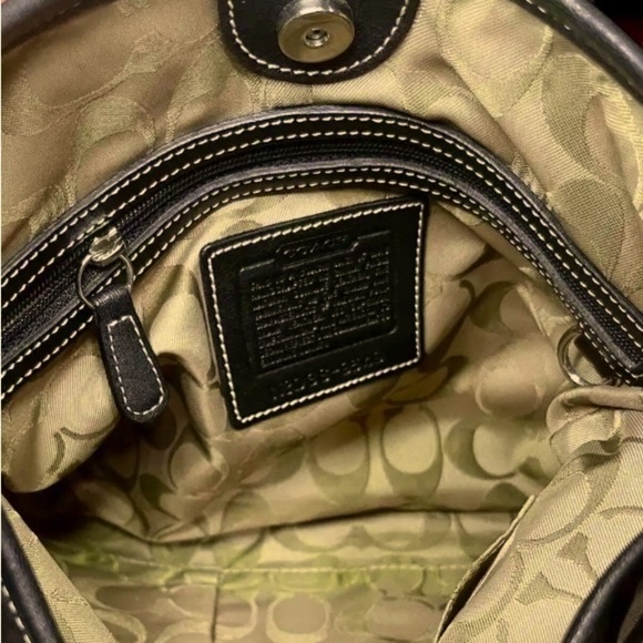 COACH Soho Slim Hippie #9549 Black Crossbody Purse Handbag - Picture 6 of 8